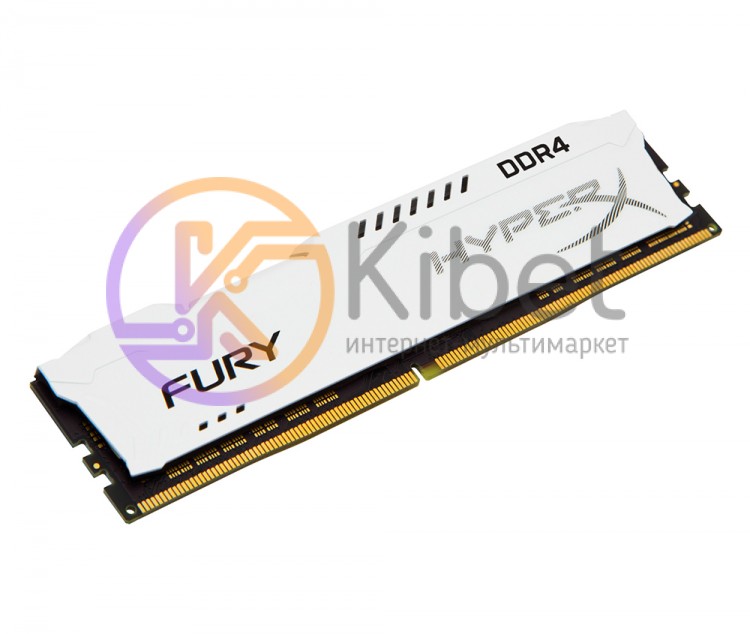 Модуль памяти 16Gb DDR4, 2666 MHz, Kingston HyperX Fury, White, 16-18-18-38, 1.2
