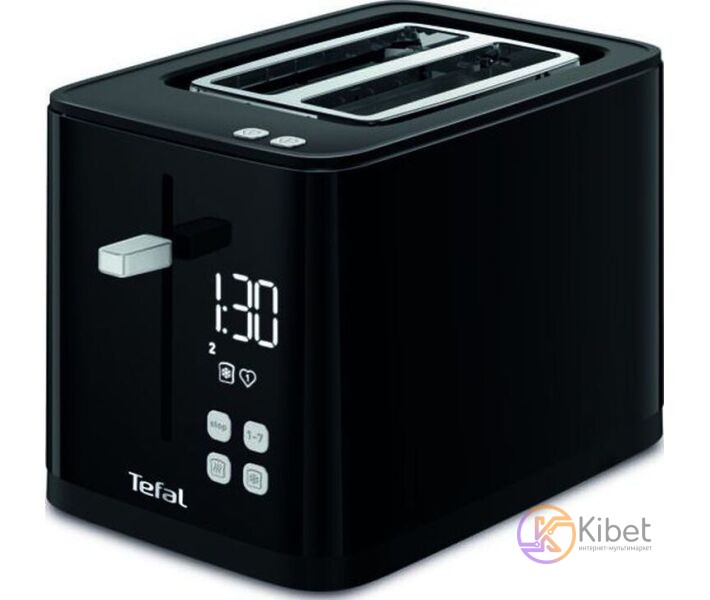 Тостер Tefal TT640810, Black, 850W, 2 тоста, 2 отделения, 7 режимов поджаривания