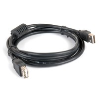 Кабель - удлинитель USB 2.0 - 4.5м AM AF Gemix GC1615-4 с ф фильтром, черный