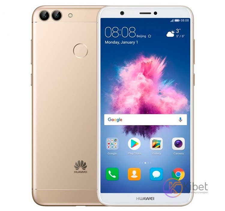 Смартфон Huawei P Smart Gold, 1 Nano-Sim, сенсорный емкостный 5.65' (2160x1080)