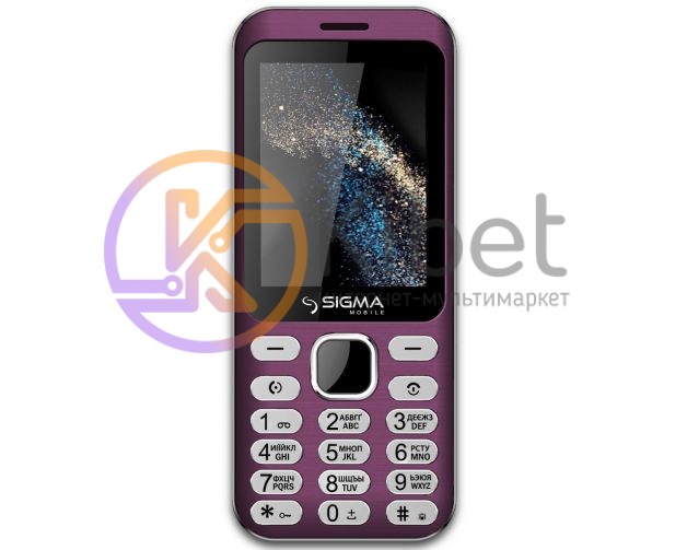 Мобильный телефон Sigma X-Style 33 Steel Light Pink, 2 Sim, дисплей 2.8' цветной