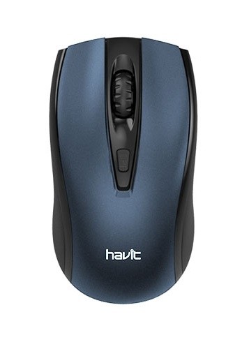 Мышь беспроводная Havit HV-MS858GT, Black Blue, USB, 2.4GHz, 600 1200 1600 dpi,