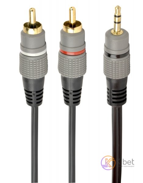 Кабель Audio DC3.5 2RCA mini-jack (M) 2 тюльпана (M) Cablexpert 1.5 м (CCA-3