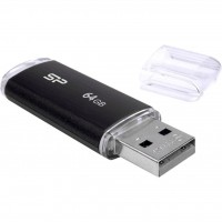 USB Флеш накопитель 64Gb Silicon Power Ultima U02 Black (SP064GBUF2U02V1K)
