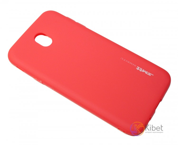 Накладка силиконовая для смартфона Samsung J730, SMTT matte, Red