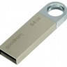 USB Флеш накопитель 64Gb Goodram UUN2, Silver, металлический корпус (UUN2-0640S0