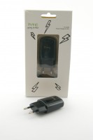 Сетевое зарядное устройство HTC, USB, Black, 5V 1A, кабель USB - microUSB (T