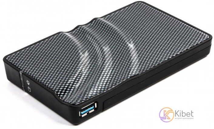 Карман внешний 2.5' AgeStar 3UB2P, Black, USB 3.0, 1xSATA HDD SSD, питание по US