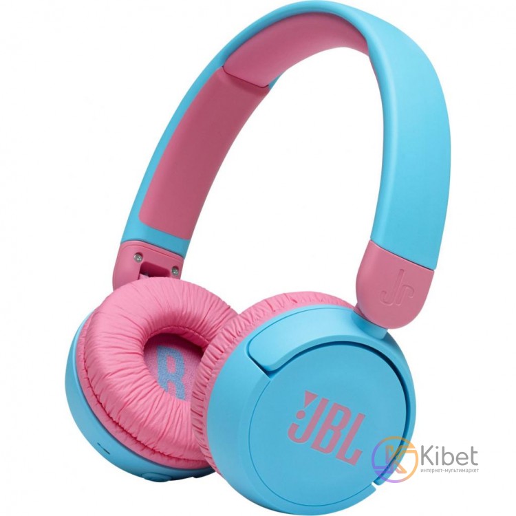 Наушники беспроводные JBL JR 310BT, Blue Pink, Bluetooth, микрофон, аккумулятор