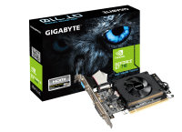 Видеокарта GeForce GT710, Gigabyte, 2Gb DDR3, 64-bit, VGA DVI HDMI, 954 1800MHz