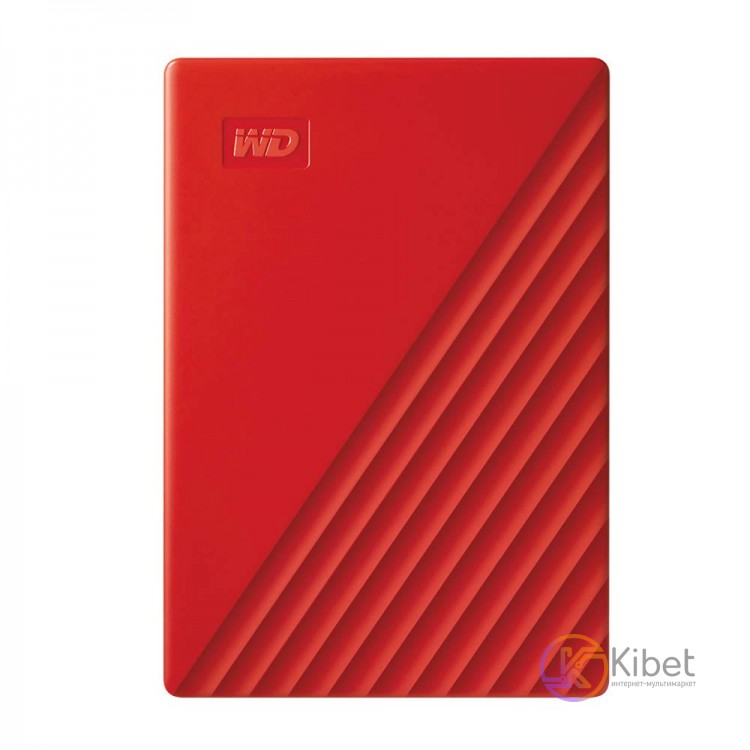 Внешний жесткий диск 4Tb Western Digital My Passport, Red, 2.5', USB 3.2 (WDBPKJ