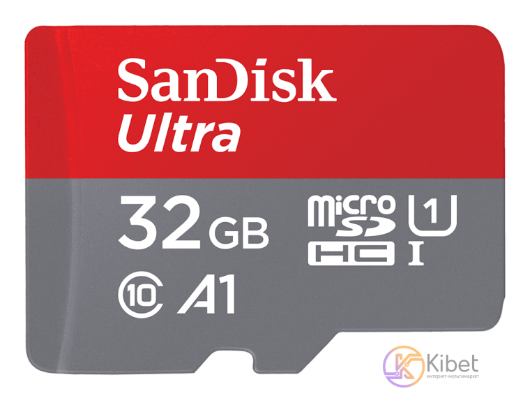 Карта памяти microSDHC, 32Gb, Class10 UHS-I U1 C10 A1, SanDisk Ultra, 100 60 M