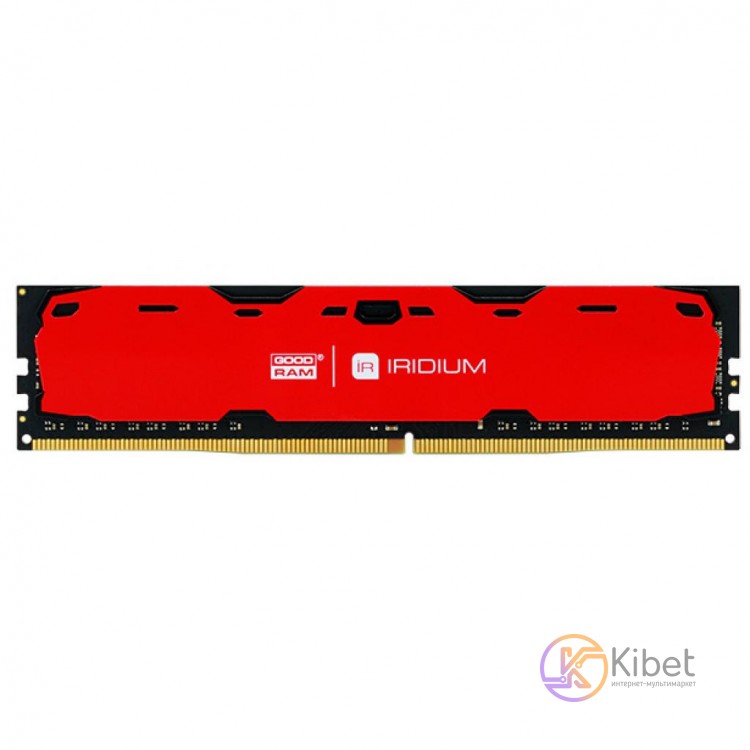 Модуль памяти 8Gb DDR4, 2400 MHz, Goodram IRDM, Red, 15-15-15, 1.2V, с радиаторо