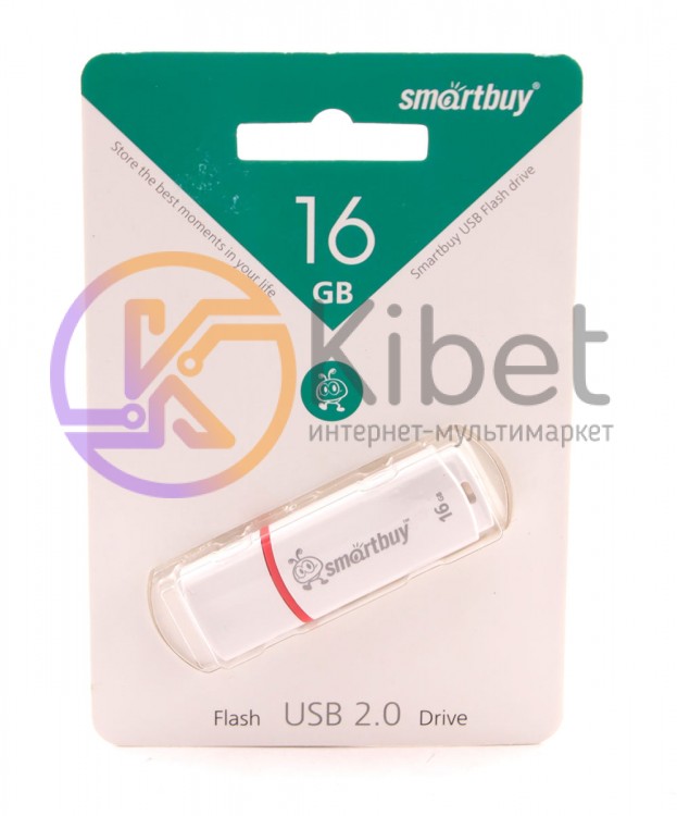 USB Флеш накопитель 16Gb Smartbuy Crown White SB16GBCRW-W