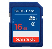 Карта памяти SDHC, 16Gb, Class4, SanDisk (SDSDB-016G-B35)