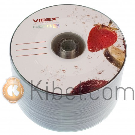 Диск CD-R 50 Videx 'Fresh Клубника', 700Mb, 52x, Bulk Box