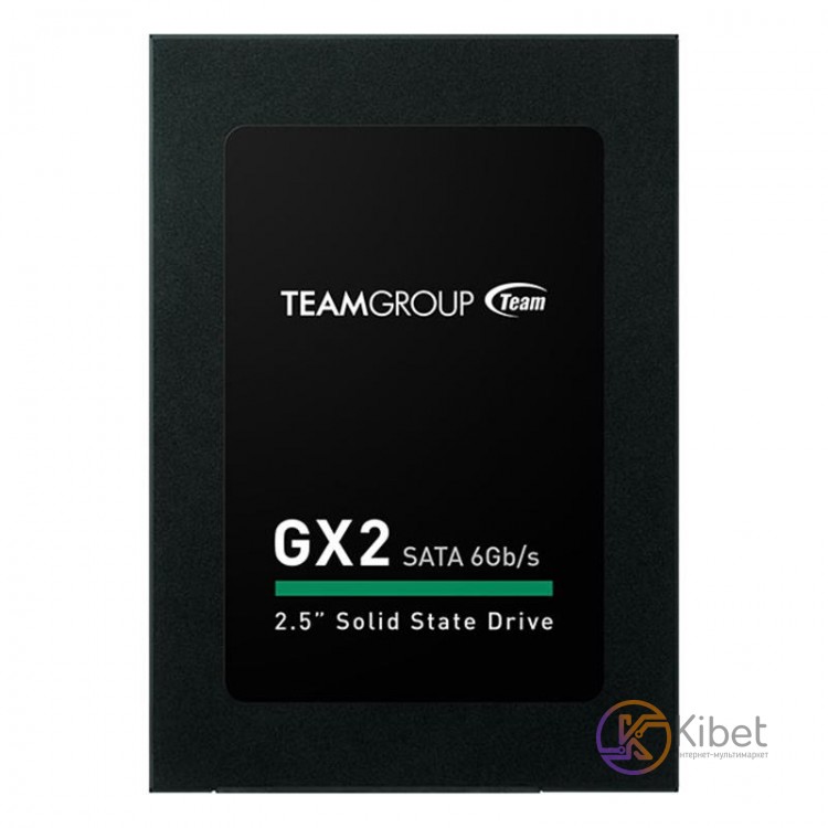 Твердотельный накопитель 512Gb, Team GX2, SATA3, 2.5', TLC, 530 430 MB s (T253X2