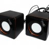 Колонки 2.0 HQ-Tech HQ-SP04U Black Orange, 2 x 3 Вт, пластиковый корпус, питание