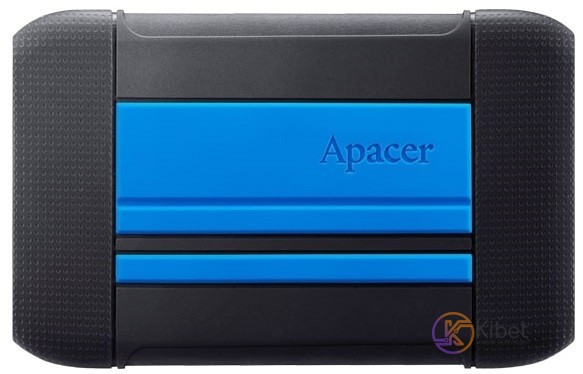 Внешний жесткий диск 4Tb Apacer AC633, Black Blue, 2.5', USB 3.1 (AP4TBAC633U-1)