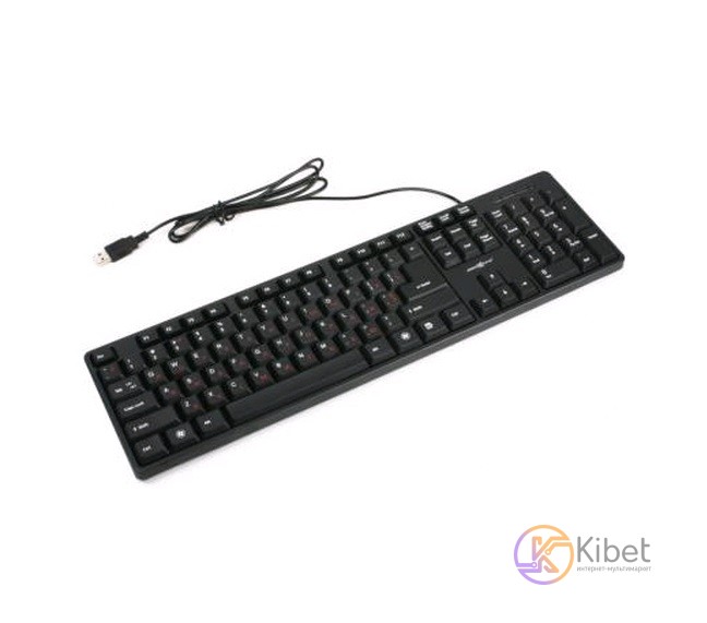 Клавиатура Maxxter KB-109-U стандартная, USB, Black