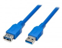 Кабель-удлинитель USB 3.0 (AM) - USB 3.0 (AF), Blue, 1.8 м, Atcom (6148)