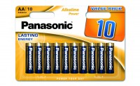 Батарейки AA, Panasonic Alkaline Power, щелочная, 10 шт, 1.5V, Blister (LR6REB 1