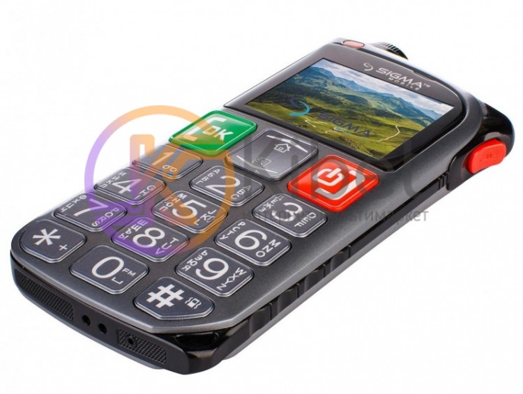 Мобильный телефон Sigma mobile Comfort 50 Light Dual Grey 'бабушкофон', 2 MiniSi
