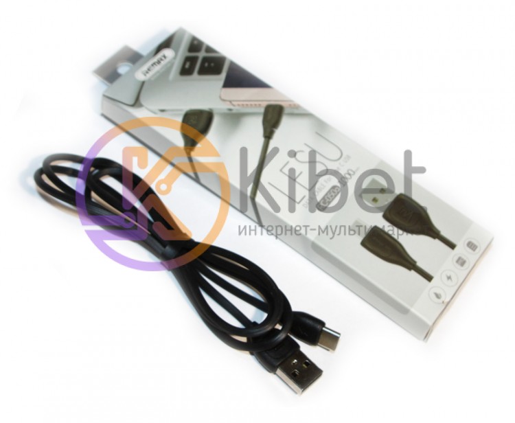 Кабель USB - USB 3.1 Type C, Remax 'Lesu', Black, 1 м (RC-050a)