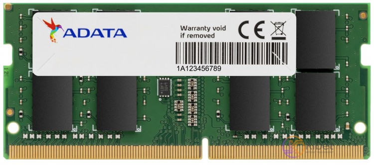 Модуль памяти SO-DIMM, DDR4, 16Gb, 3200 MHz, ADATA, 1.2V, CL22 (AD4S3200716G22-S