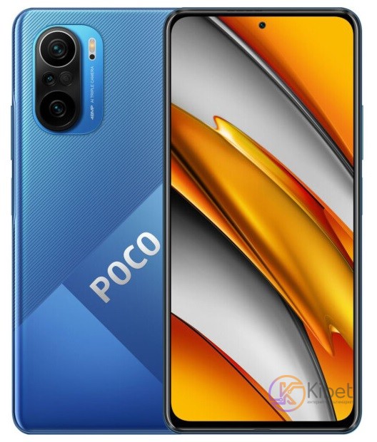 Смартфон Poco F3 Ocean Blue 6 128 Gb, 2 Sim, 6.67' (2400х1080) IPS, Snapdragon 8
