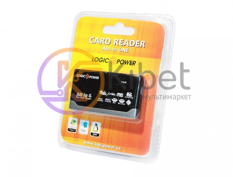 Card Reader внешний LogicFox LF-CR020 All-in-One USB 2.0