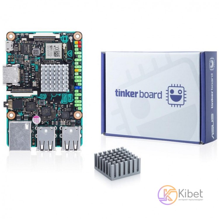 Материнская плата с процессором Asus Tinker Board, Rockchip RK3288 (4x1.8 GHz),
