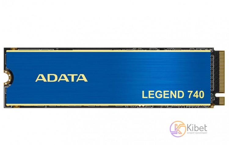 Твердотельный накопитель M.2 500Gb, ADATA LEGEND 740, PCI-E 4x, 3D TLC, 2500 200