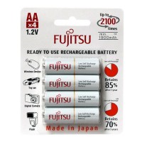 Аккумулятор AA, 1900 mAh, Fujitsu, 4 шт, 1.2V, Blister (HR-3UTCEX(4B))
