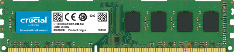 Модуль памяти 4Gb DDR3, 1600 MHz (PC3-12800), Crucial, 11-11-11-28, 1.5V (CT5126