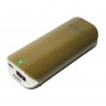 Универсальная мобильная батарея 5200 mAh, PowerPlant, Brown (PPLA9005)