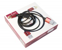 Кабель USB - Lightning, Hoco, Red, 1 м, магнитный (U28)