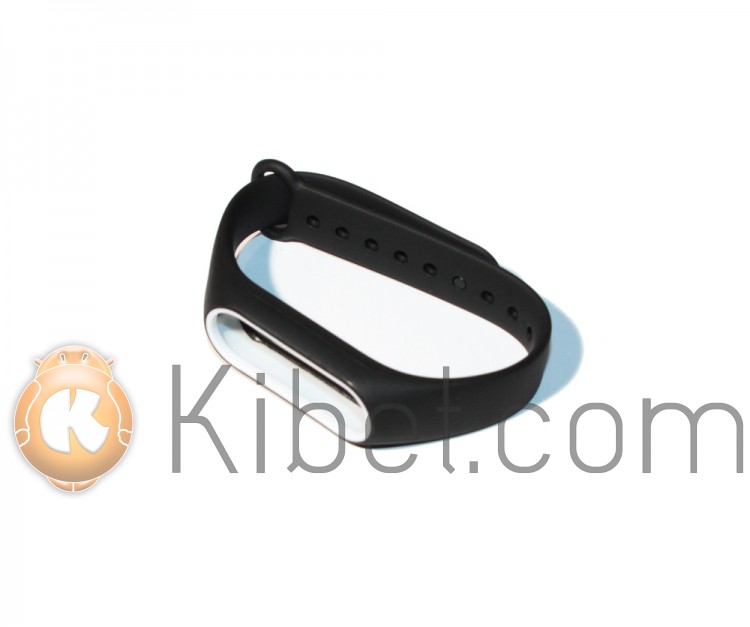 Ремешок для фитнес-браслета Xiaomi Mi Band 2 New black white