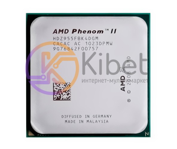 Процессор AMD (AM3) Phenom II X4 955, Tray, 4x3.2 GHz, L3 6Mb, Deneb, 45 nm, TDP