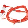 Наушники Sertec ST-206 Red, Mini jack (3.5 мм), вакуумные, кабель 1.2 м