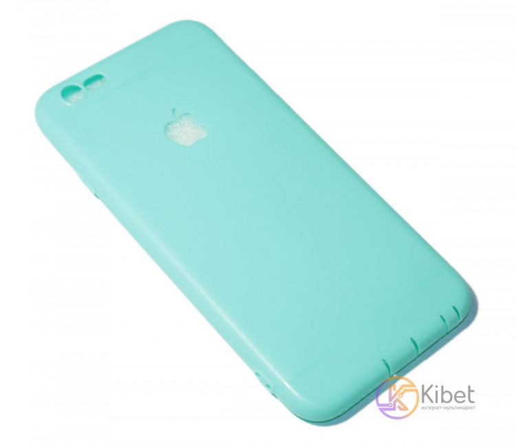 Накладка силиконовая для смартфона Apple iPhone 6, Soft Touch, с вырезом 'яблоко