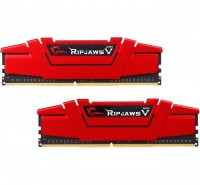 Модуль памяти 4Gb x 2 (8Gb Kit) DDR4, 2666 MHz, G.Skill Ripjaws V, Red, 15-15-15