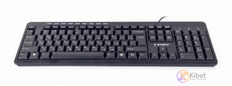 Клавиатура Gembird KB-UM-106-RU, мультимедийная Black USB