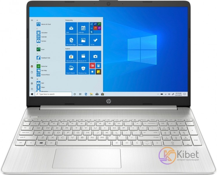 Ноутбук 15' HP 15s-eq0012ua (13G30EA) Silver, 15.6', глянцевый LED Full HD 1920x