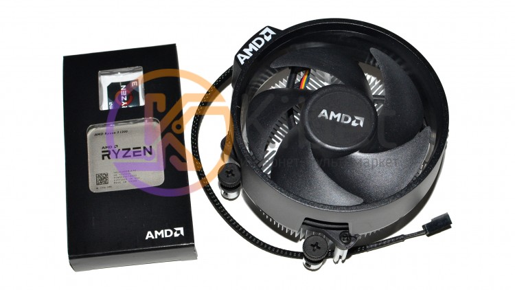 Процессор AMD (AM4) Ryzen 3 2200G, Tray + Cooler, 4x3,5 GHz (Turbo Boost 3,7 GHz