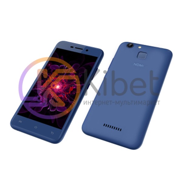 Смартфон Nomi i5013 Evo M2 Pro Blue, 2 Micro-Sim, сенсорный емкостный 5' (1280х7