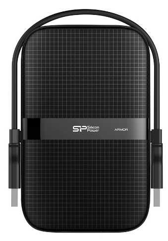 Внешний жесткий диск 1Tb Silicon Power Armor A60, Black, 2.5', USB 3.2 (SP010TBP
