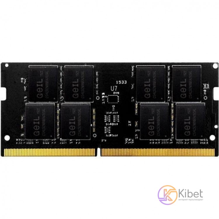 Модуль памяти SO-DIMM, DDR4, 8Gb, 2666 MHz, Geil, 1.2V, CL19 (GS48GB2666C19SC)