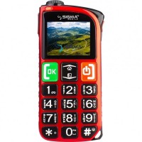 Мобильный телефон Sigma mobile Comfort 50 Light Dual Red 'бабушкофон', 2 MiniSim