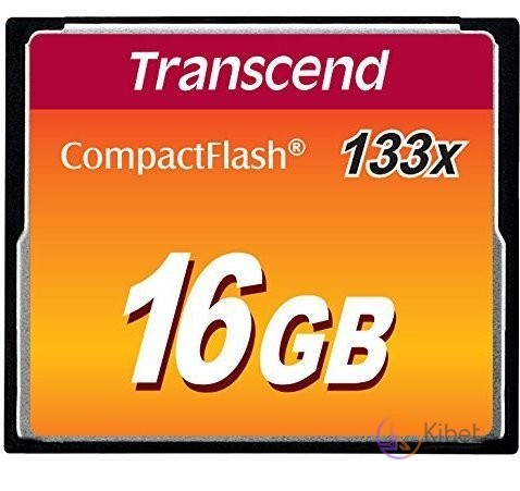 Карта памяти CompactFlash, 16Gb, Trancsend, 133x (TS16GCF133)